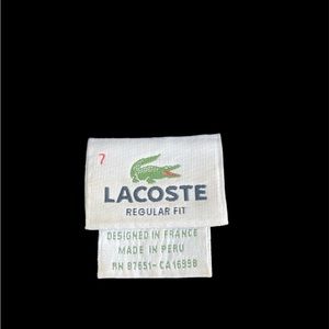 Lacoste black polo